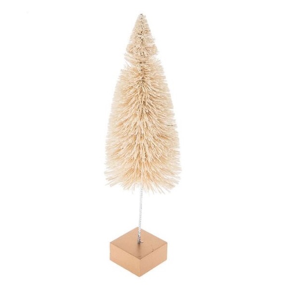🎄 Neutral Sisal Bottle Brush Tree On Wire Base Holiday Christmas Hobby Lobby - Picture 3 of 6